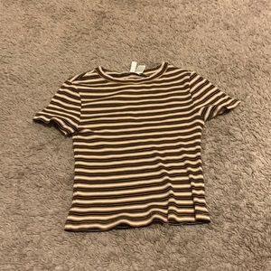 White,Black, Orange. Crop top, tight fitted,Size Small from H&M, Worn once